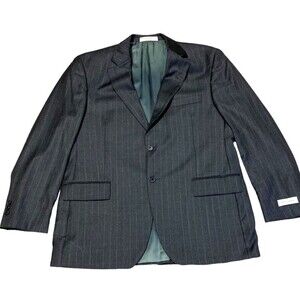 NWT John W Nordstrom suit Jacket blazer 44 R 38 Gray Ing Loro Piana wool